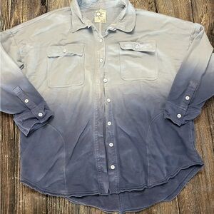 Aerie Offline ombré blue Shacket